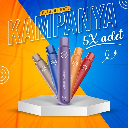 5 Adet Flawoor Mate 600 Disposable Puff Kampanyası 5 Adet Flawoor Mate 600 Disposable Puff Kampanyası