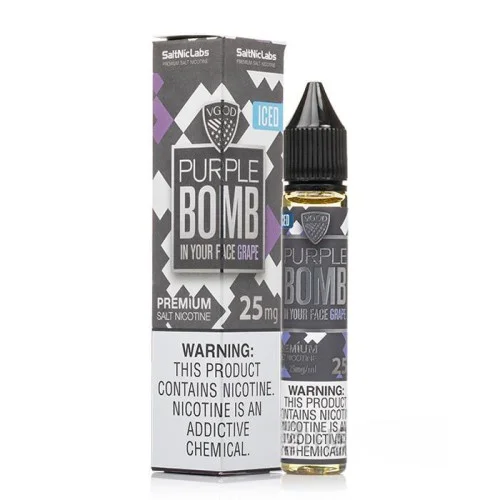 VGOD SaltNic - Purple Bomb ICED Salt Likit (30ML) VGOD SaltNic - Purple Bomb ICED Salt Likit (30ML)