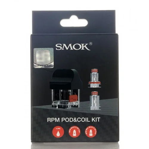 Smok RPM POD 4ML (Yedek Kartuş +2 Adet Coil) Smok RPM POD 4ML (Yedek Kartuş +2 Adet Coil)