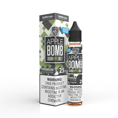 VGOD SaltNic - Apple Bomb ICED Salt Likit (30ML) VGOD SaltNic - Apple Bomb ICED Salt Likit (30ML)