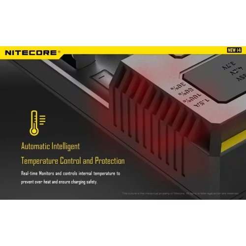 Nitecore Intellicharger New i4 Li-ion 18650 Pil Şarj Aleti Nitecore Intellicharger New i4 Li-ion 18650 Pil Şarj Aleti