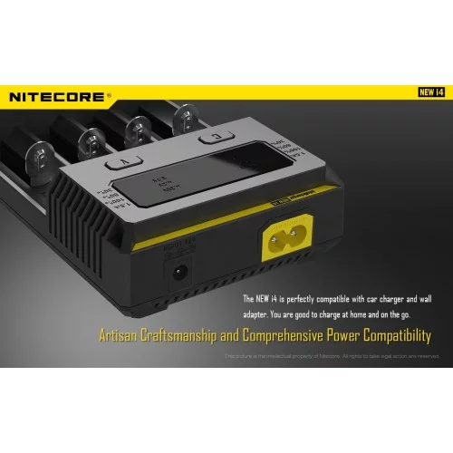 Nitecore Intellicharger New i4 Li-ion 18650 Pil Şarj Aleti Nitecore Intellicharger New i4 Li-ion 18650 Pil Şarj Aleti