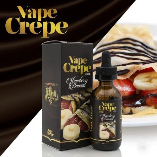 Vape Crepe Strawberry Banana Premium Likit 60ML Vape Crepe Strawberry Banana Premium Likit 60ML